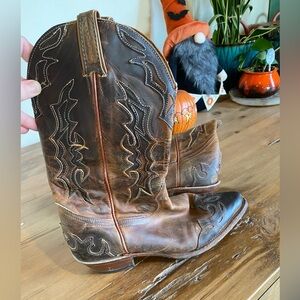 Boulet leather cowboy boots